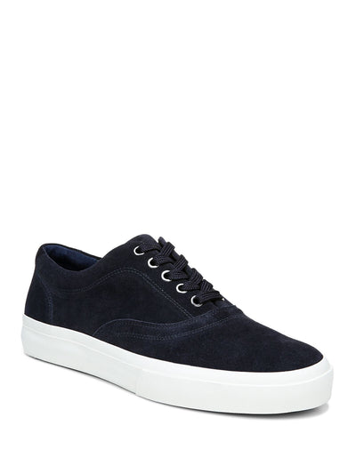 VINCE. Mens Navy Comfort Fullington Round Toe Platform Lace-Up Leather Sneakers Shoes 10.5 M