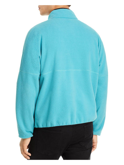 PENFIELD Mens Turquoise Long Sleeve Classic Fit Quarter-Zip Fleece Pullover Sweater L