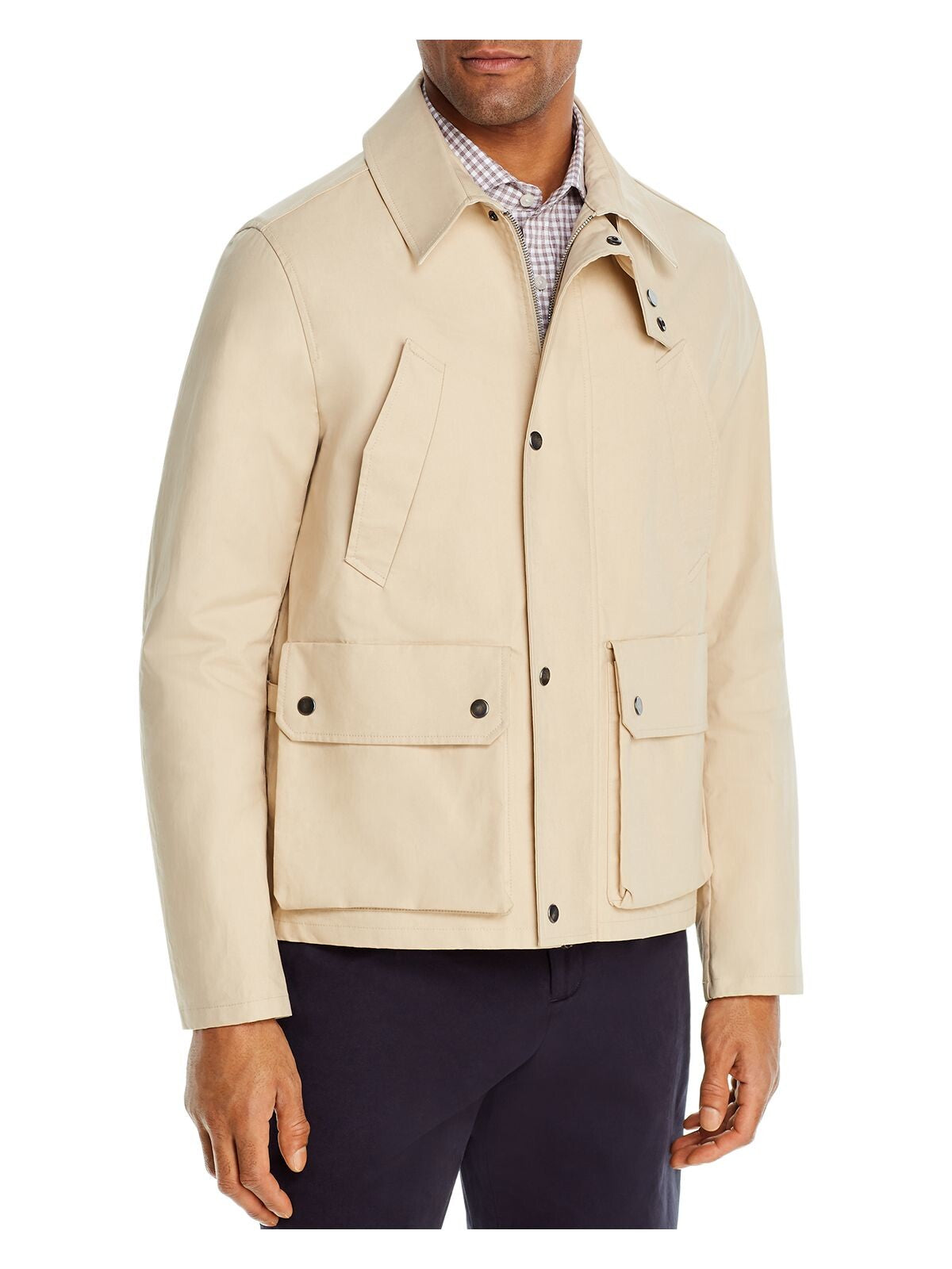 DYLAN GRAY Mens Beige Zip Up Jacket L