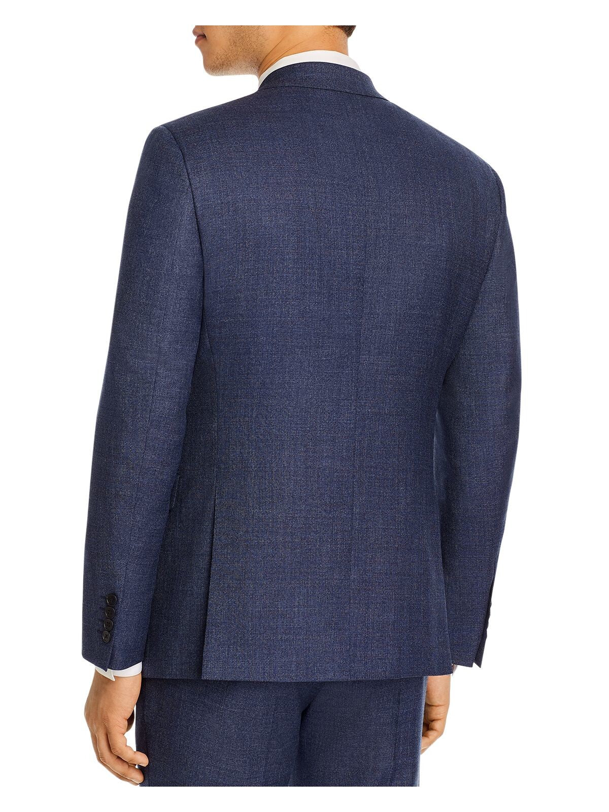 THEORY Mens Blue Single Breasted, Slim Fit Blazer 42L