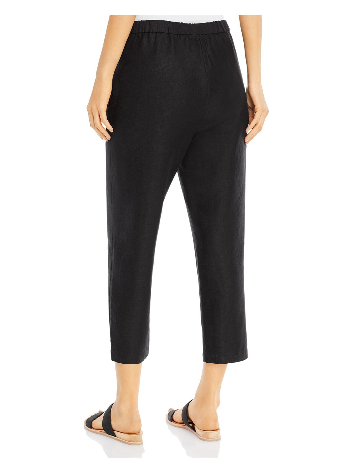 EILEEN FISHER Womens Black Pocketed Cropped Pants XXS