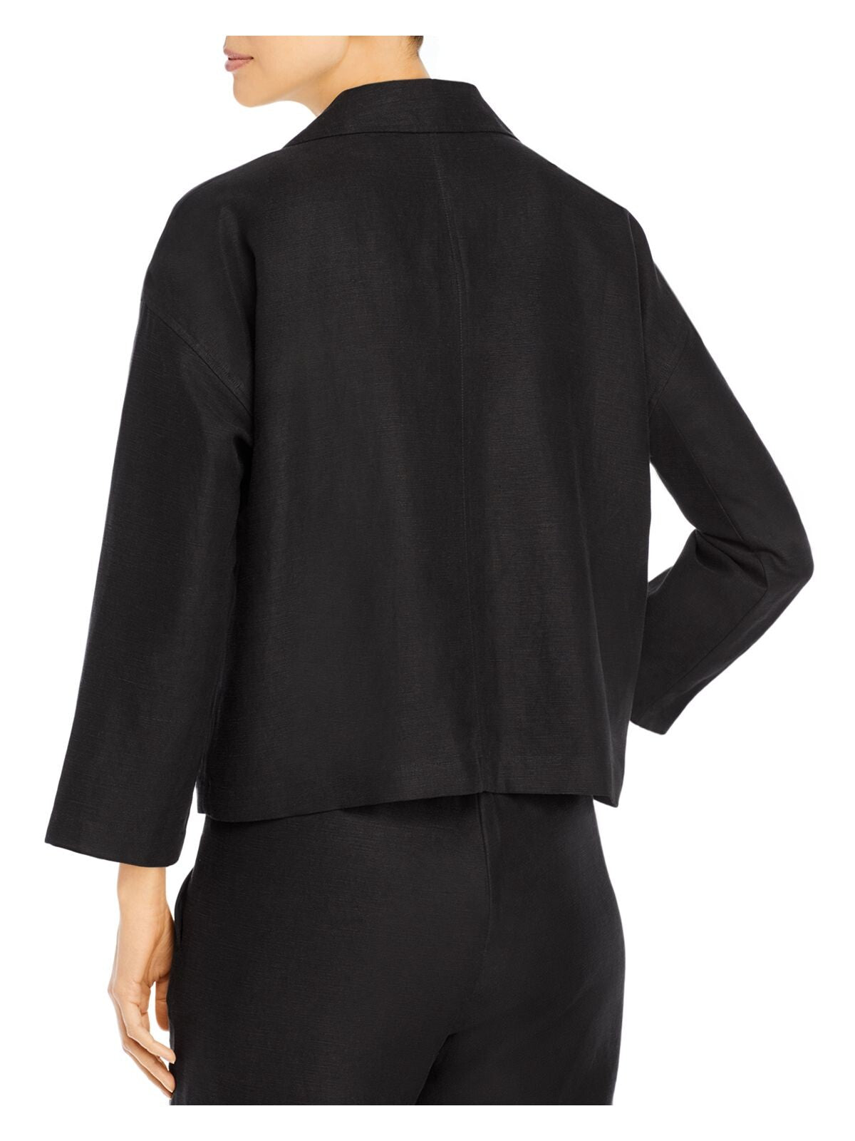 EILEEN FISHER Womens Black Wear To Work Jacket S\P