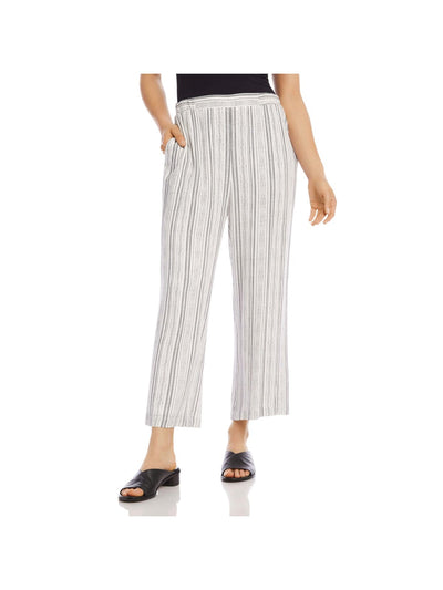 KAREN KANE Womens Pocketed Pull On  Wide Leg Cropped Pants