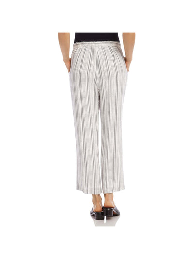 KAREN KANE Womens Pocketed Pull On  Wide Leg Cropped Pants