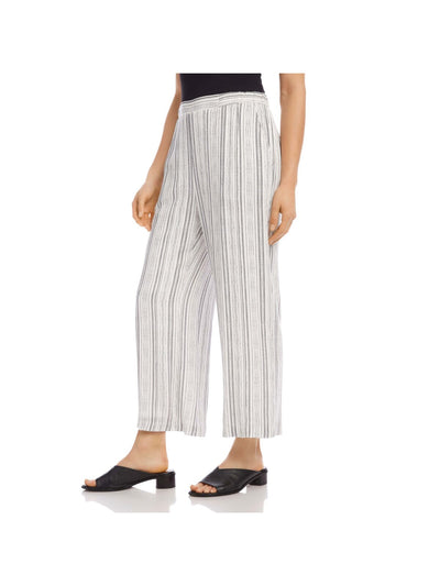 KAREN KANE Womens Pocketed Pull On  Wide Leg Cropped Pants