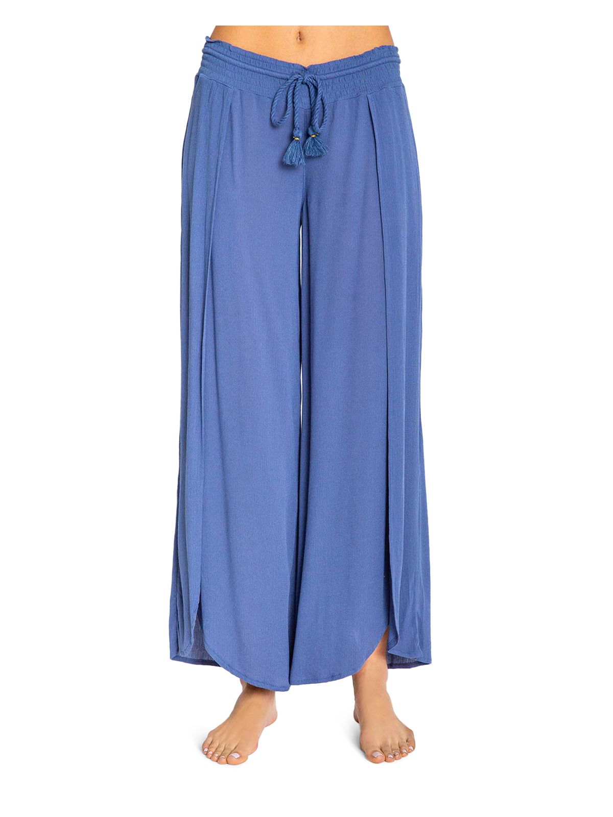 P.J. SALVAGE Intimates Blue Gauze Split Wide Leg Sleep Pants XS