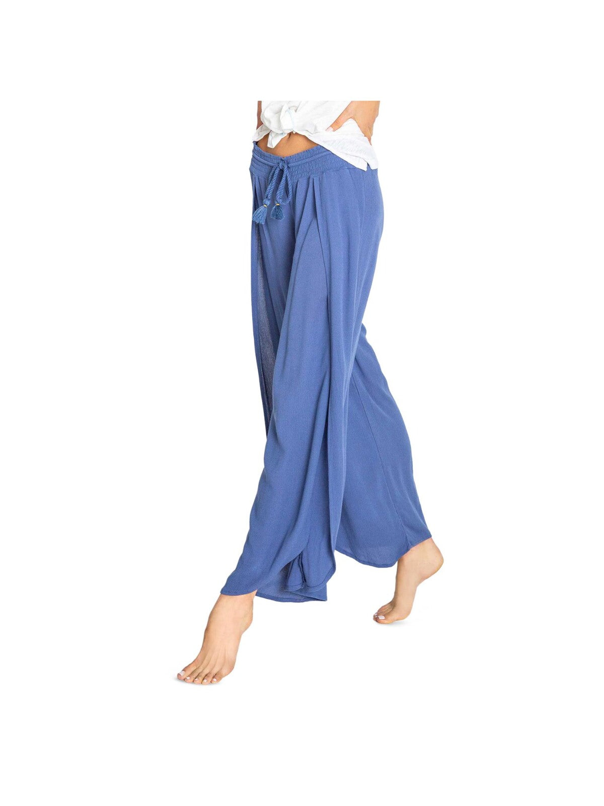 P.J. SALVAGE Intimates Navy Gauze Split Wide Leg Sleep Pants S