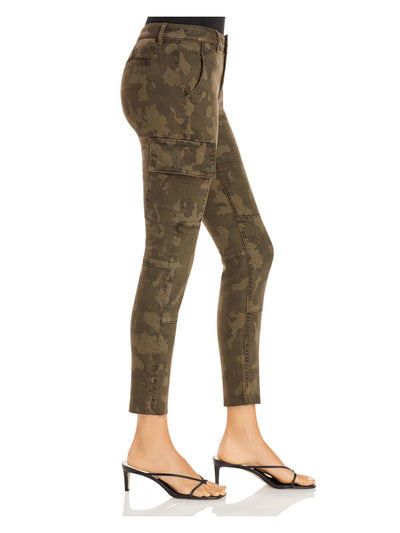 AQUA Womens Pocketed Fringed Cargo Pants