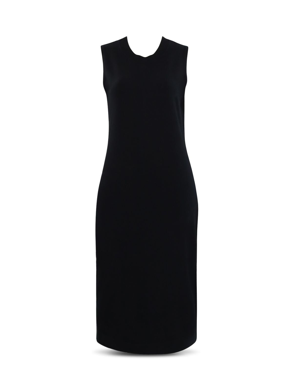 525 AMERICA Womens Black Knit Ribbed Twist Front Sleeveless Round Neck Above The Knee Wear To Work Sheath Dress XS
