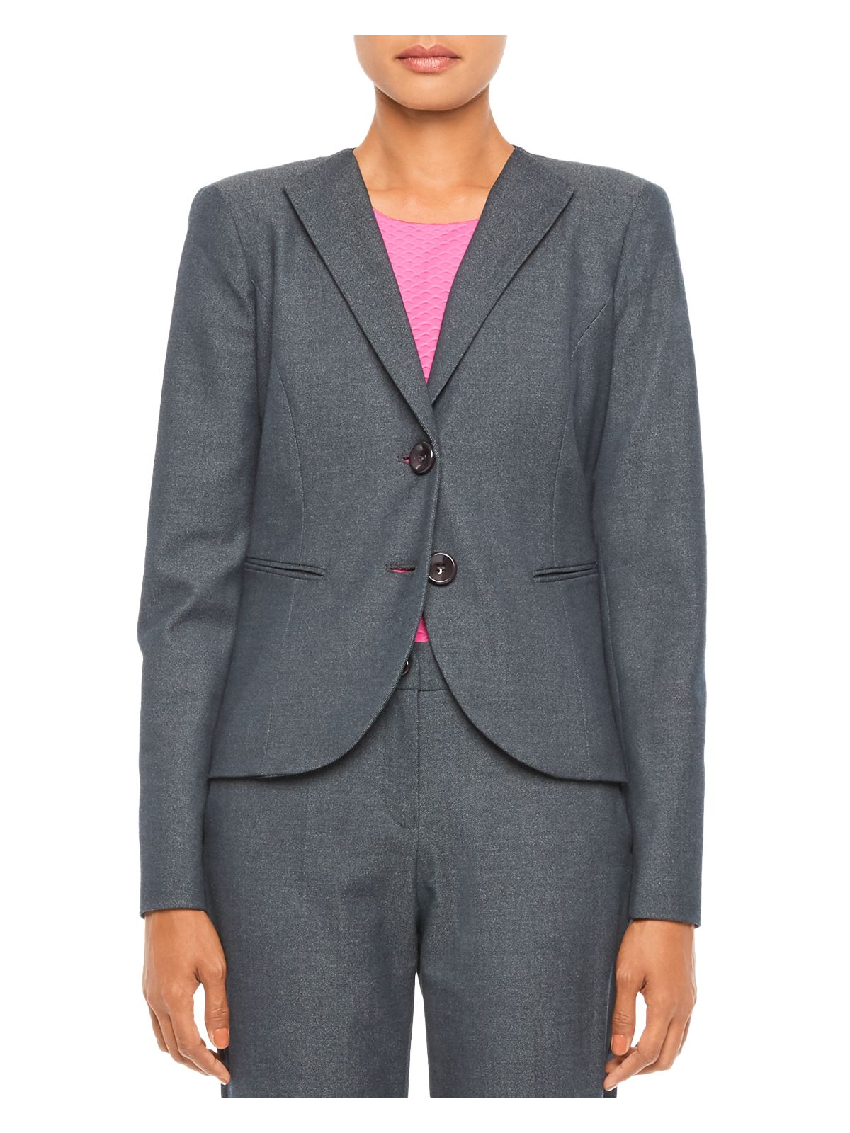 Emporio Armani Womens Blue Wear To Work Blazer Jacket 42