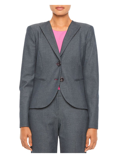 Emporio Armani Womens Blue Wear To Work Blazer Jacket 42