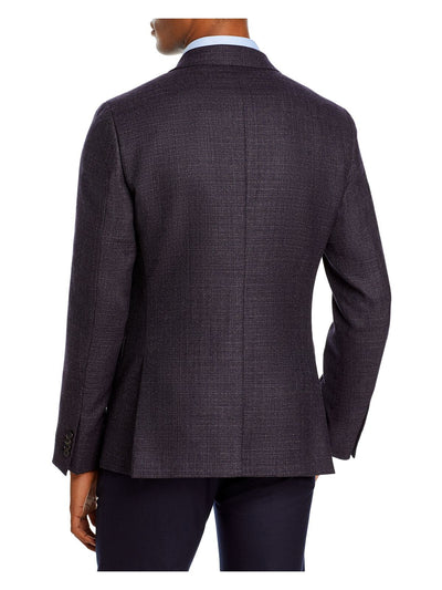 THEORY Mens Bowery Navy Single Breasted, Extra Slim Fit Wool Blend Suit Separate Blazer Jacket 38S