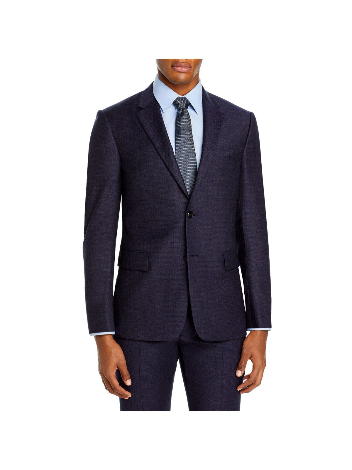 THEORY Mens Bowery Navy Single Breasted, Extra Slim Fit Wool Blend Suit Separate Blazer Jacket 38S