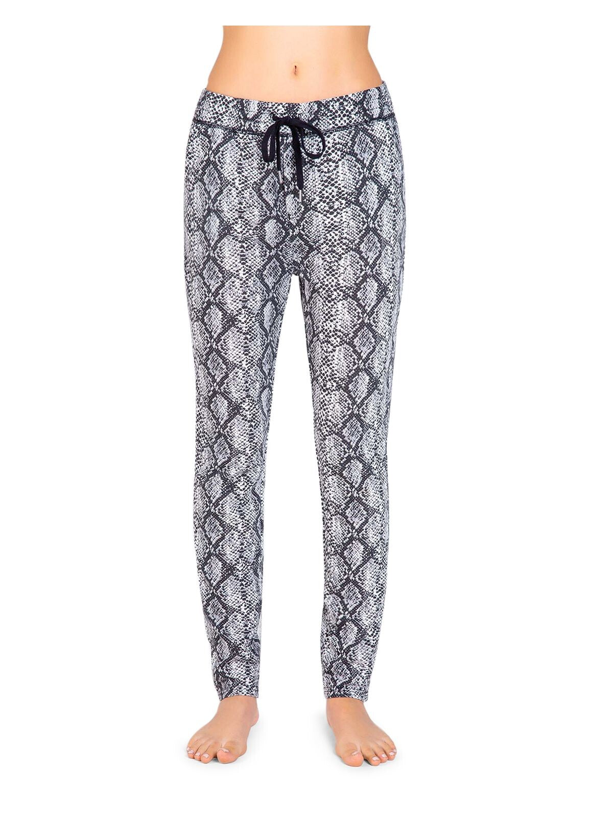 P.J.SALVAGE Intimates Gray Knit Pocketed Cuffed Pajamas L