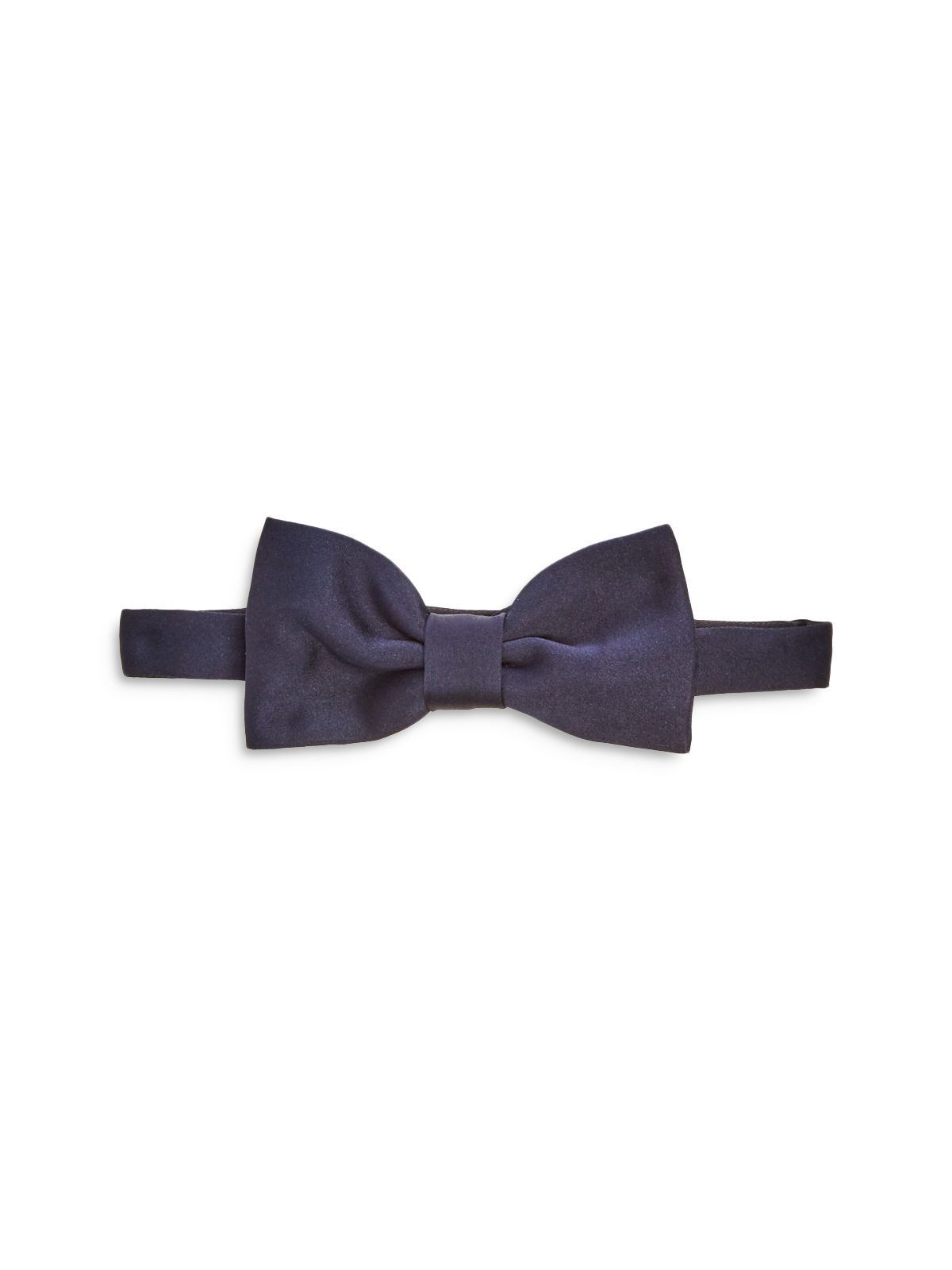 PAUL SMITH Mens Navy Solid Pre-Tied Satin Bow Tie