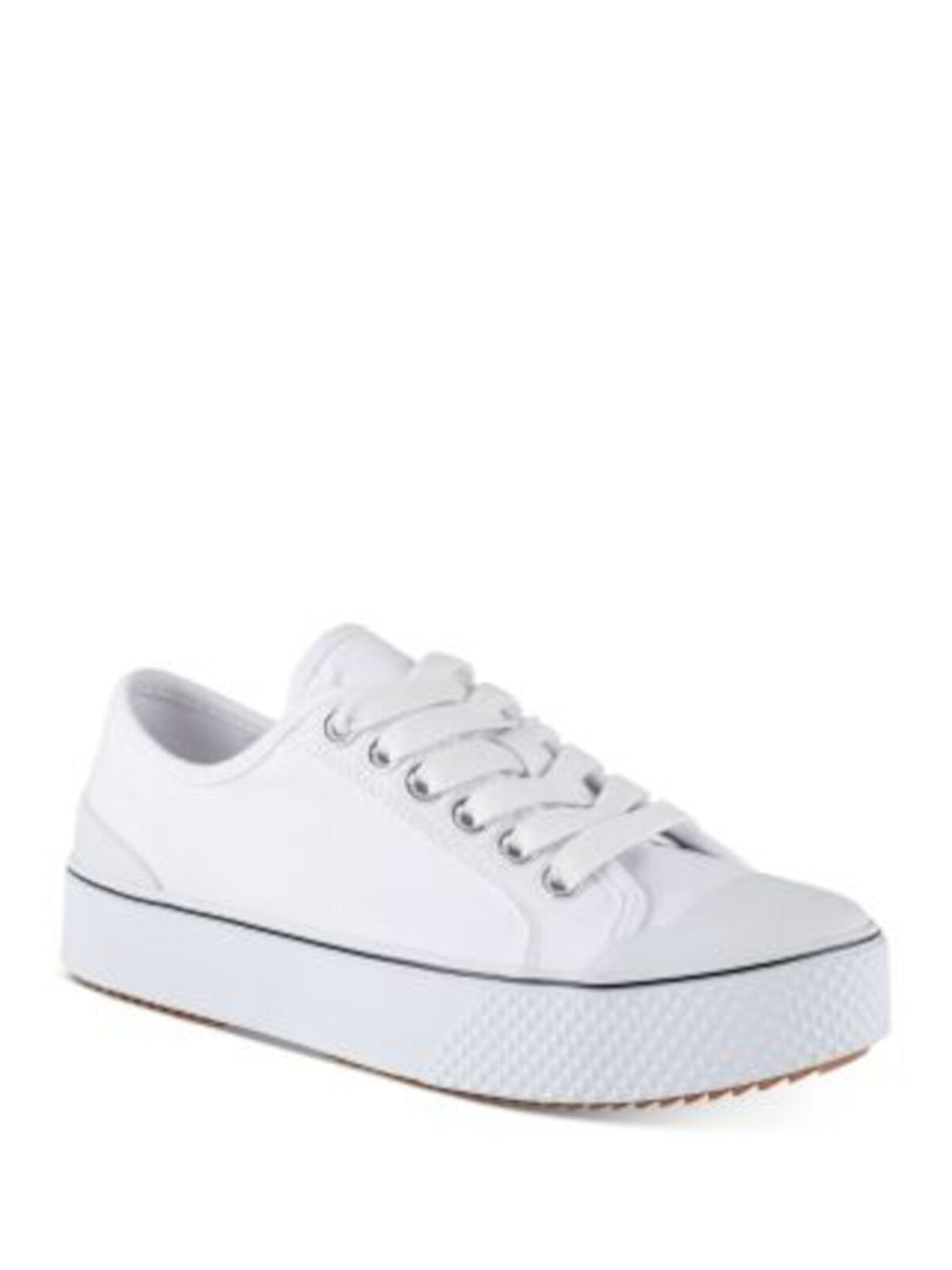 MARC FISHER Womens White Logo Comfort Rammy Round Toe Platform Lace-Up Sneakers Shoes 5.5 M