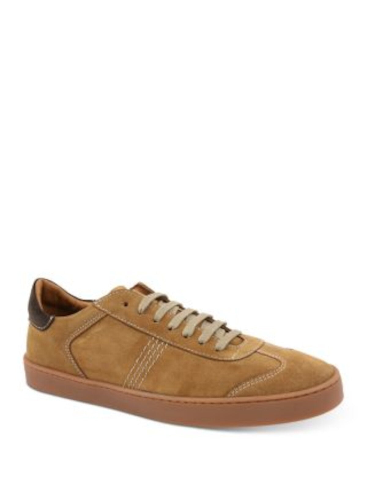 BRUNO MAGLI Womens Brown Flexible Padded Bono Round Toe Lace-Up Leather Sneakers Shoes 9
