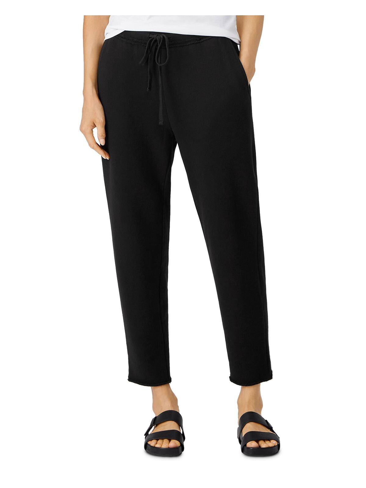 EILEEN FISHER Womens Black Pocketed Pants 18