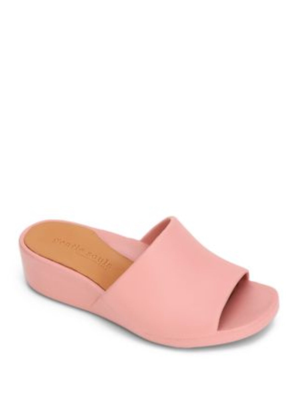 GENTLE SOULS KENNETH COLE Womens Pink Clay Cushioned Arch Support Gentle Souls Gisele Wedge Slip On Slide Sandals 11