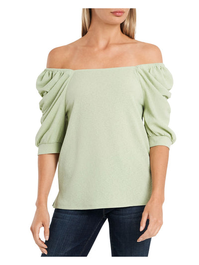 VINCE CAMUTO Womens Elbow Off Shoulder Top