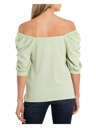 VINCE CAMUTO Womens Elbow Off Shoulder Top