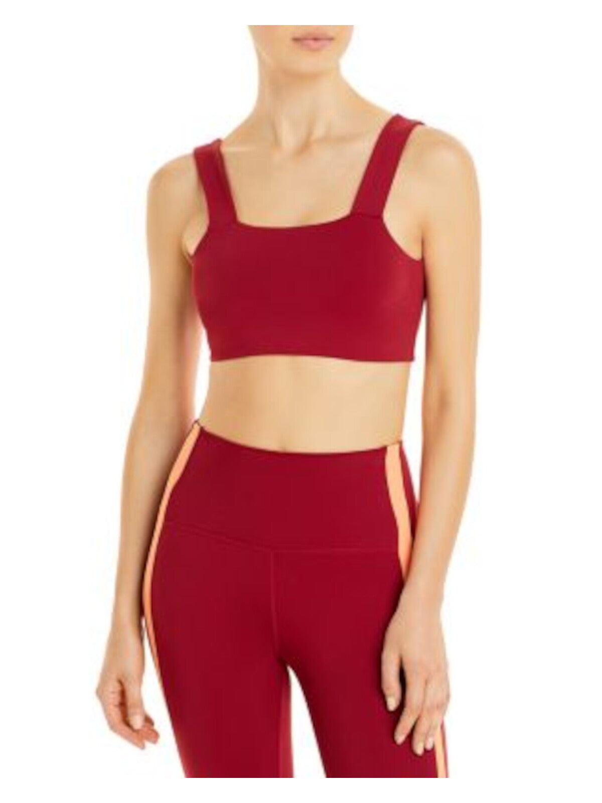 SPLITS 59 Intimates Red Square Neck High Impact Sports Bra S