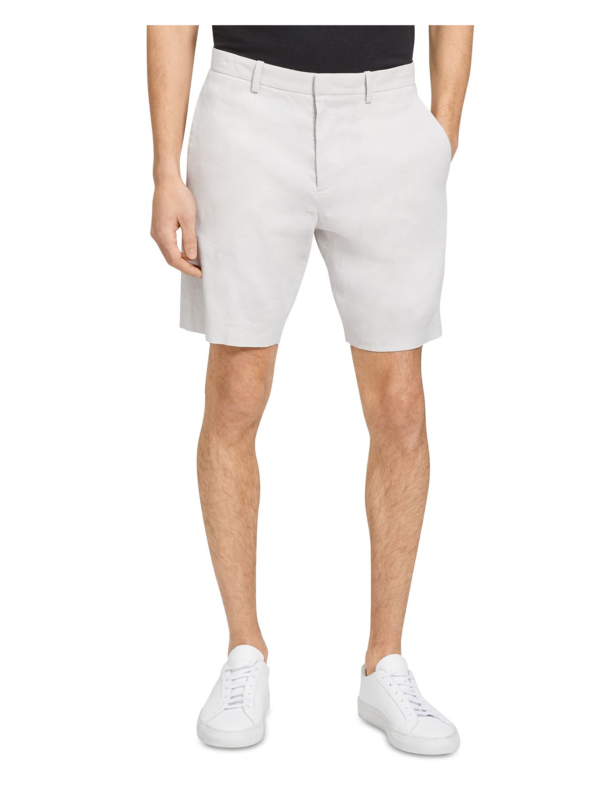 THEORY Mens Beige Regular Fit Shorts 38 Waist