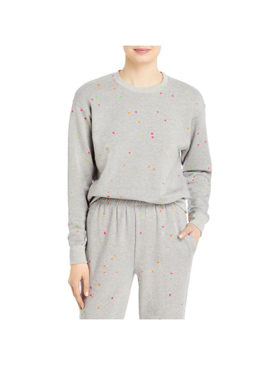 SUNDRY Womens Long Sleeve Ribbed Crew Neck Sweatshirt