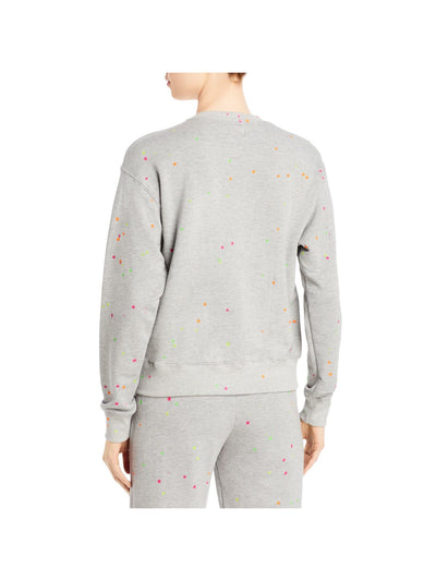 SUNDRY Womens Long Sleeve Ribbed Crew Neck Sweatshirt