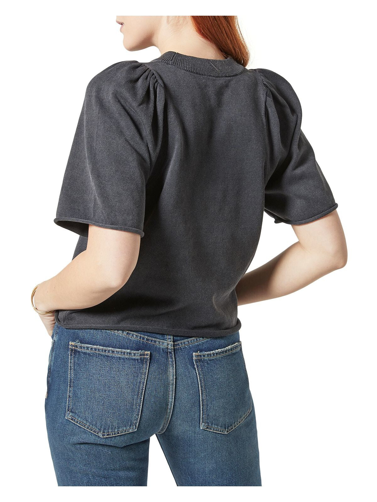 JOIE Womens Gray Short Sleeve Sweatshirt XS