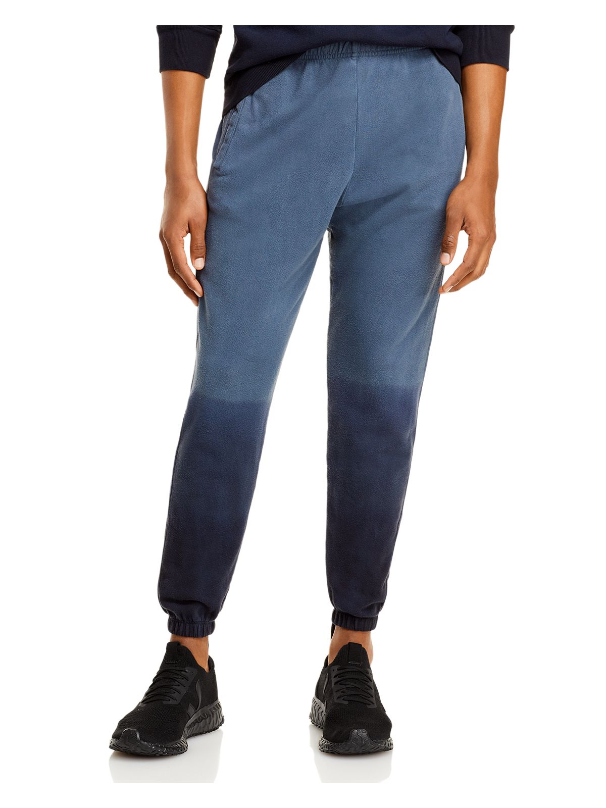 MONROW Mens Navy Drawstring, Ombre Sweatpants L