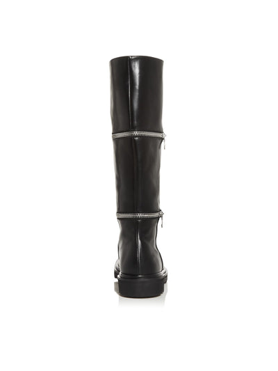 MARNI Womens Black Ankle And Mid Calf Convertible Padded Zipper Accent Convertible Round Toe Leather Boots Shoes 36