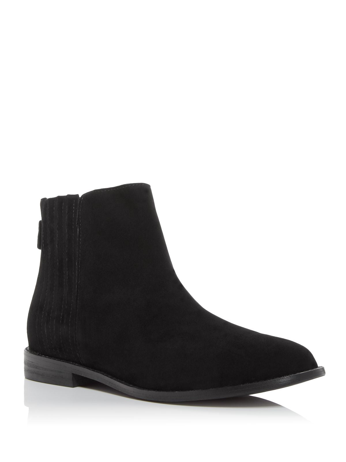 EILEEN FISHER Womens Black Hidden Gore Insets Stretch Rich Round Toe Zip-Up Leather Booties 6 M