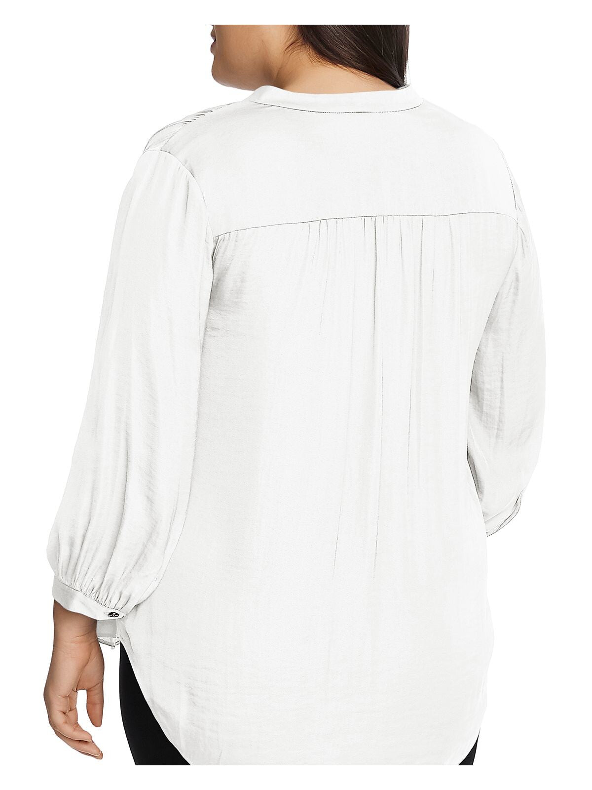 VINCE CAMUTO Womens Ivory 3/4 Sleeve V Neck Wear To Work Blouse Plus 3X