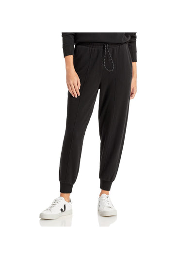 PUMA Womens Black Pocketed Tie Pants S