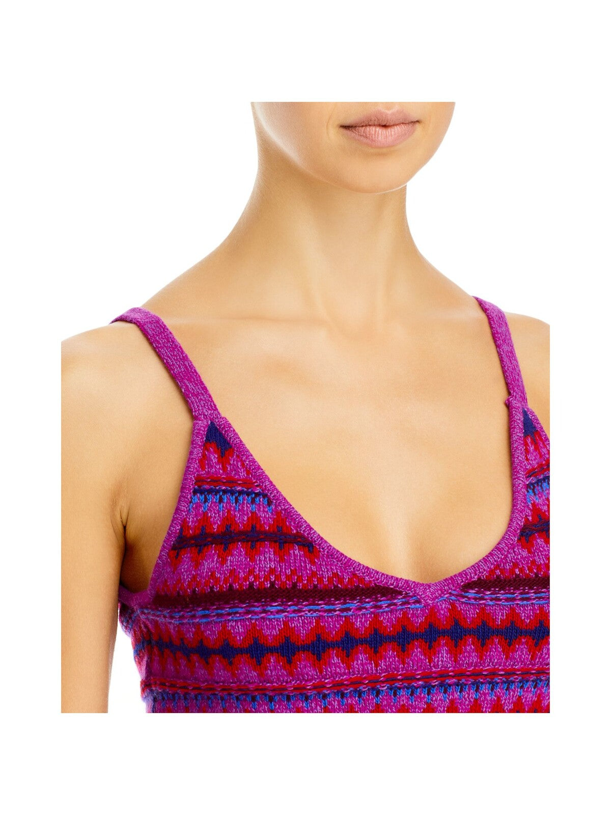 RAG & BONE Womens Stretch Spaghetti Strap V Neck Cami Sweater