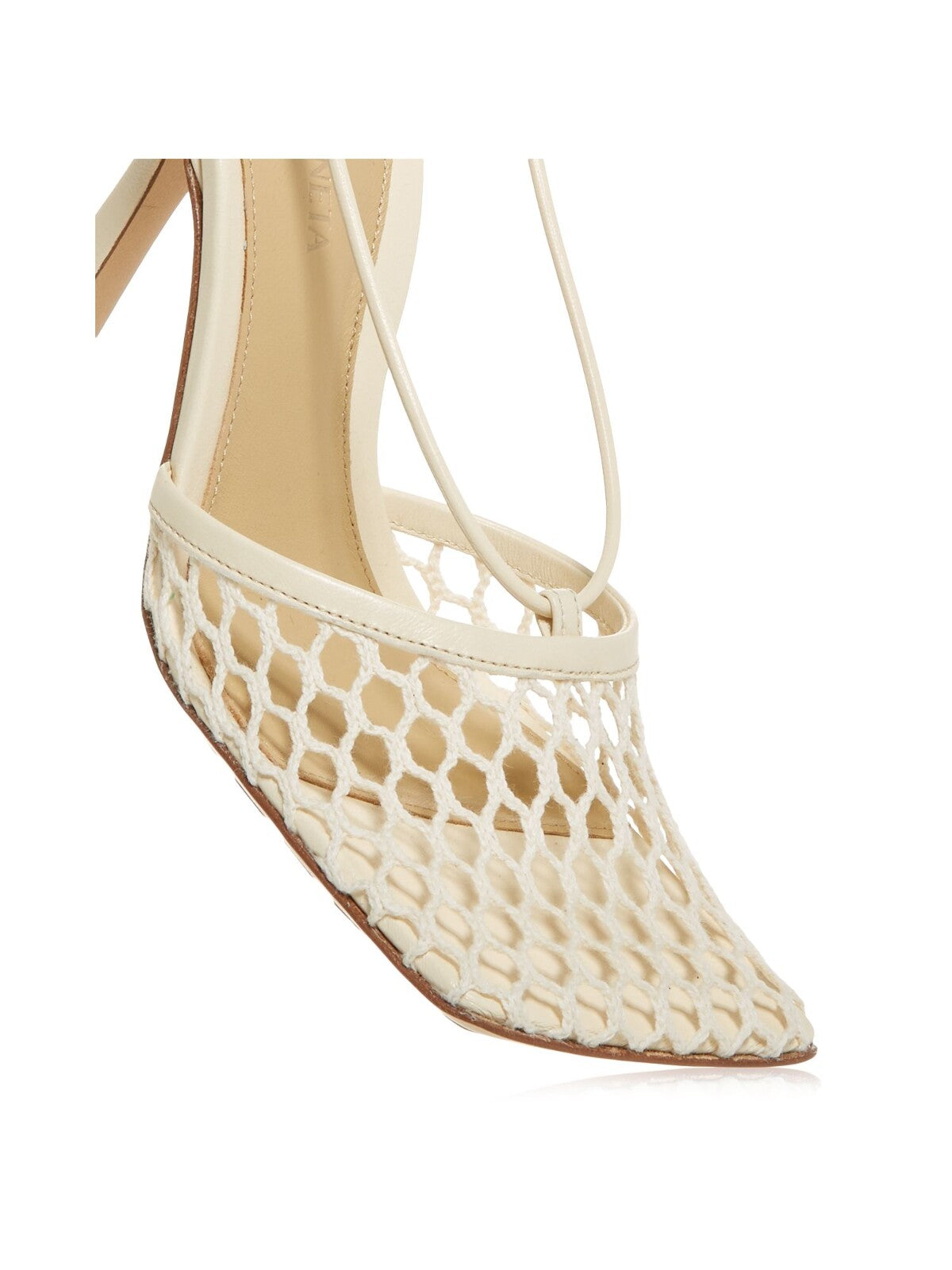 N / NICHOLAS Womens Beige Square Toe Stiletto Buckle Dress Heeled Sandal 6