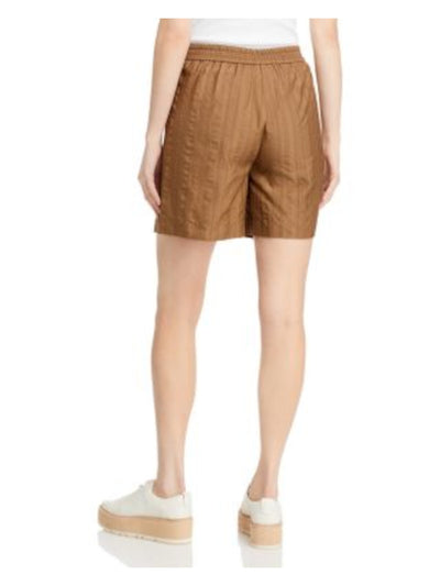 FABIANA FILIPPI Womens Brown Pocketed Elastic Waist Pull-on Shorts Shorts 46