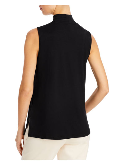 & BASICS Womens Sleeveless Mock Neck Wear To Work Top