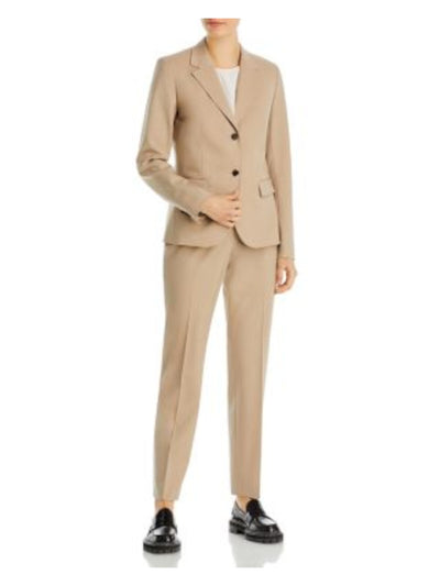 LAFAYETTE 148 NEW YORK Womens Beige Pocketed Wear To Work Blazer Jacket 16
