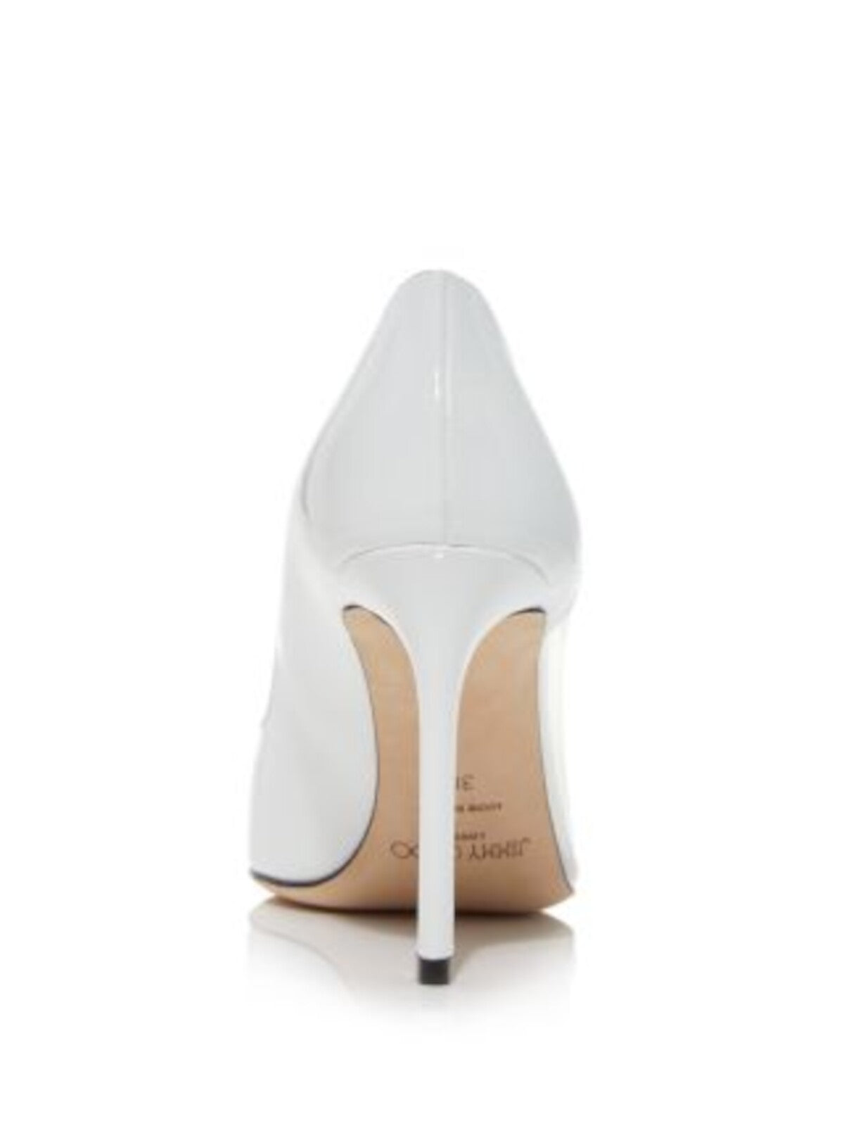 JIMMY CHOO Womens White Asymmetrical Cass Pointed Toe Stiletto Slip On Dress Pumps Shoes 37