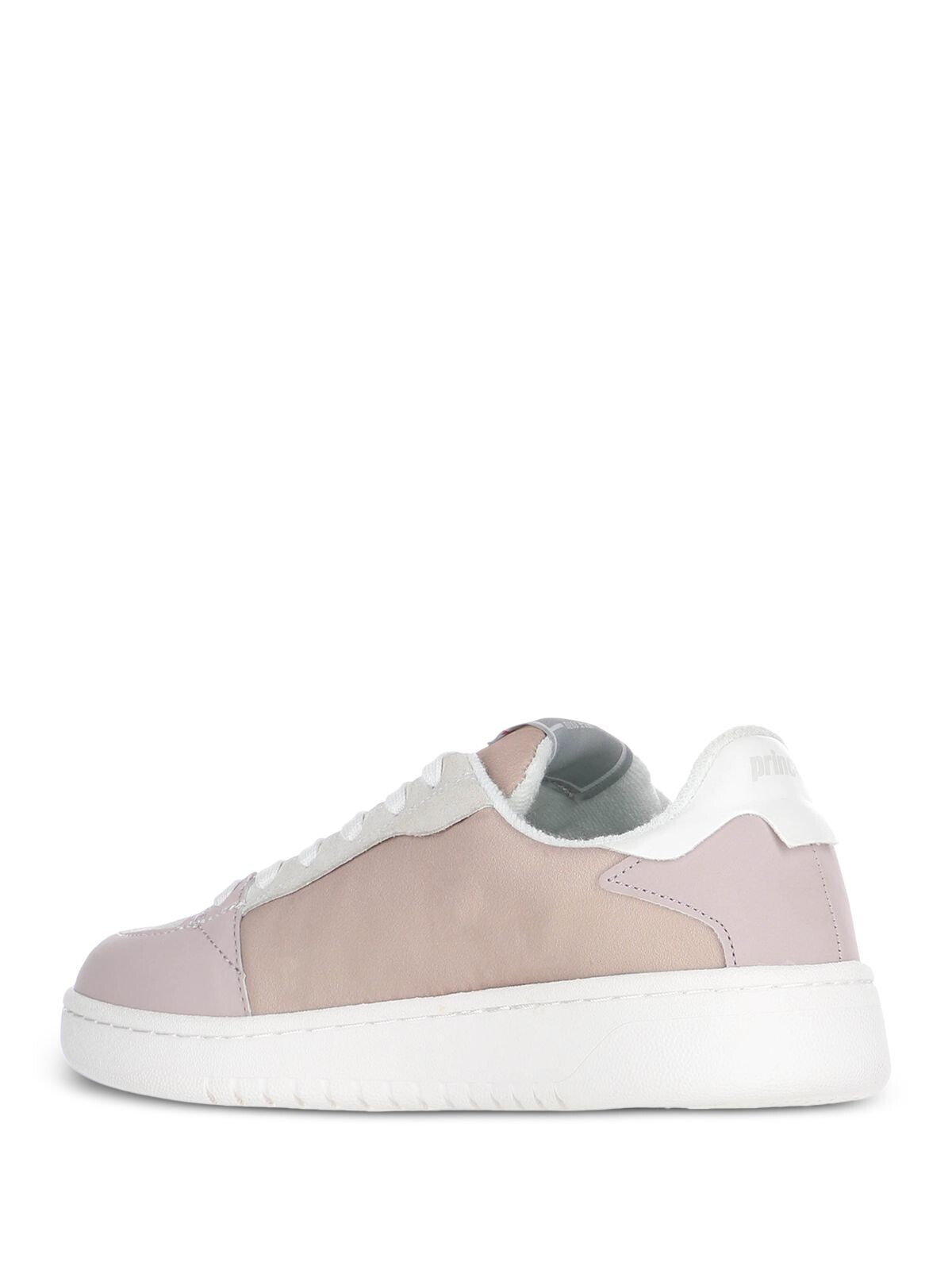 PRINCE Womens Pink Antimicrobial Logo Comfort Breathable Removable Insole Vintage Cup Benjo Round Toe Platform Lace-Up Leather Athletic Sneakers Shoes 8-8.5