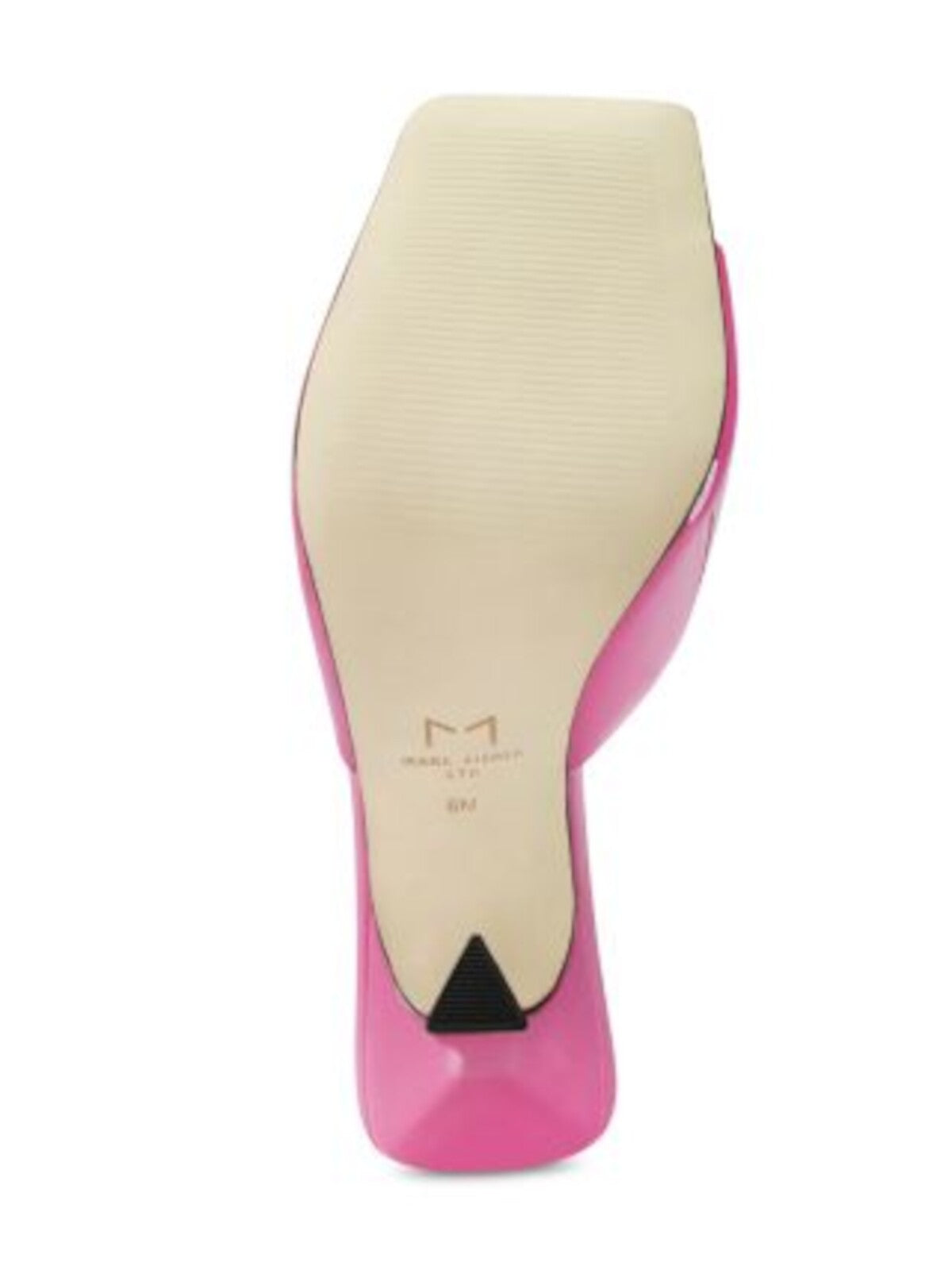 MARC FISHER LTD Womens Pink Padded Baber Square Toe Sculpted Heel Slip On Leather Heeled M