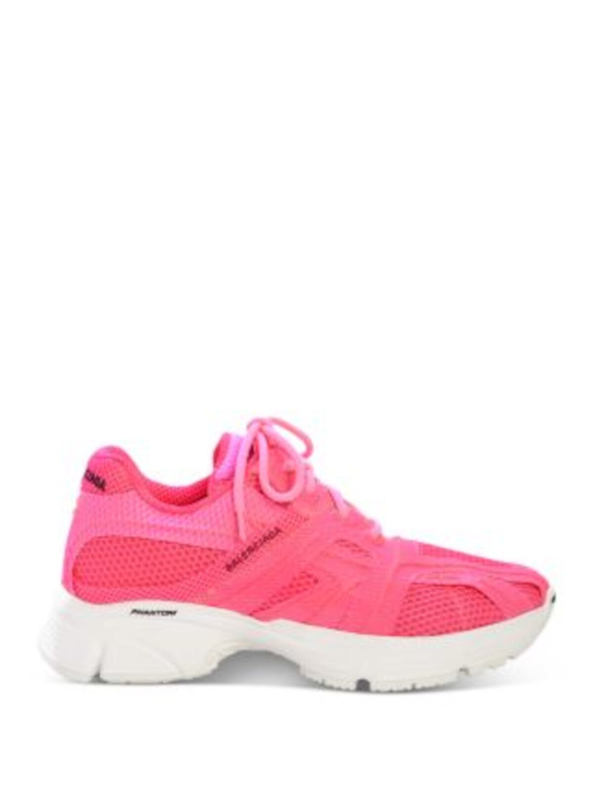 BALENCIAGA Womens Pink Padded Tongue And Heel Padded Phantom Round Toe Platform Lace-Up Sneakers Shoes 7