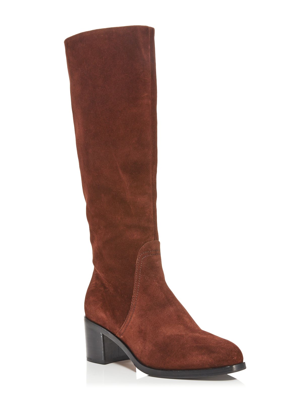 RAG & BONE Womens Espresso Brown Goring Padded Hazel Almond Toe Stacked Heel Zip-Up Leather Riding Boot 37