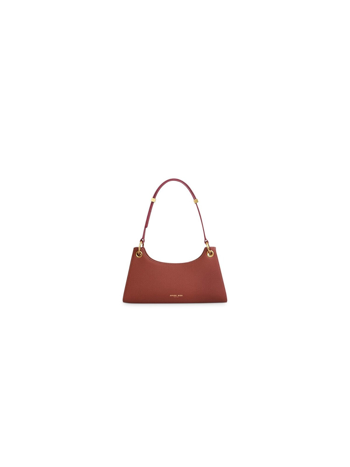 APEDE MOD Women's Burgundy Solid Suede Single Strap Shoulder Bag