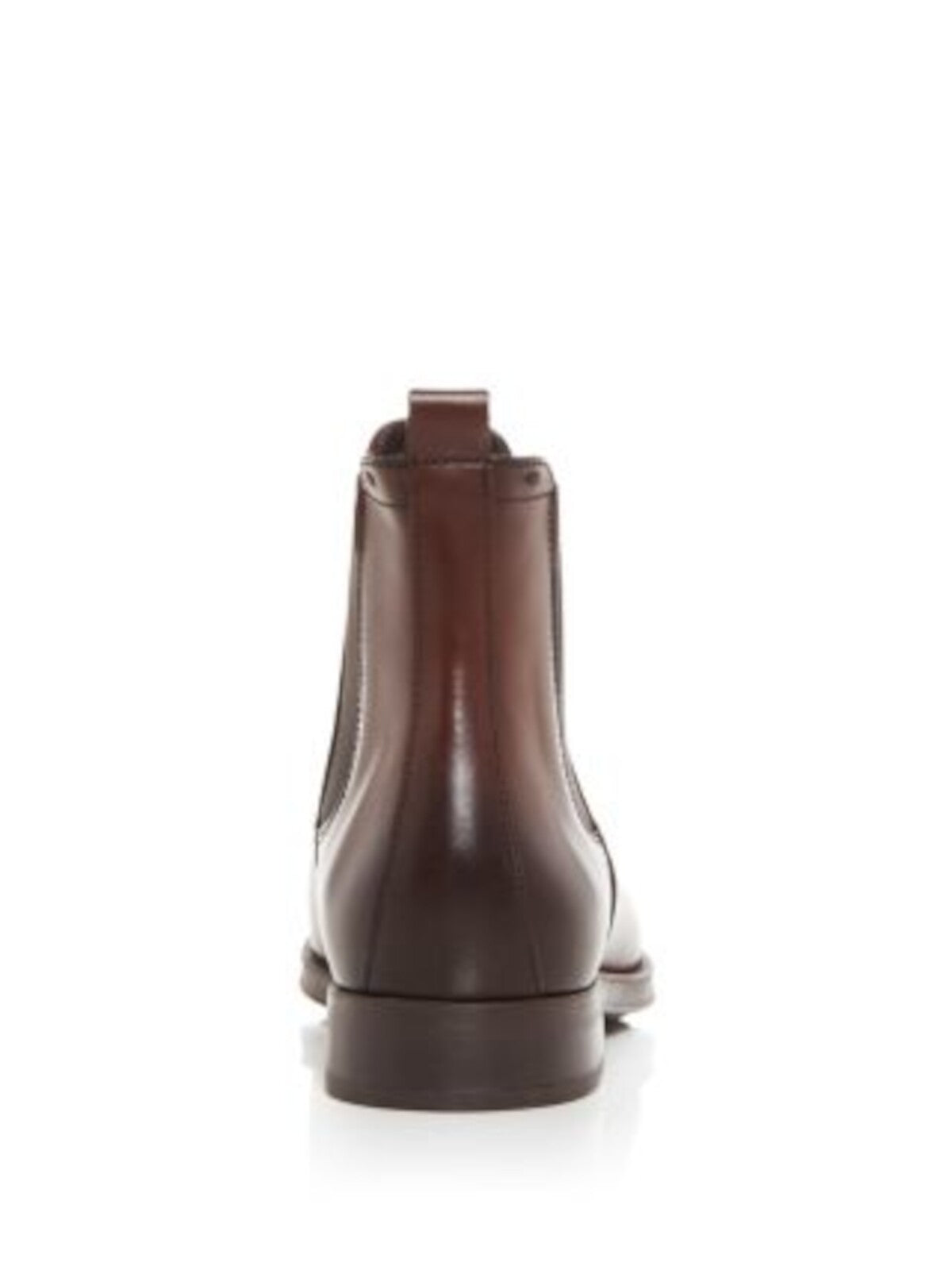 TO BOOT NEW YORK Mens Brown Heel Pull-Tab Burnished Goring Padded Kensington Almond Toe Block Heel Chelsea Boot 12 M