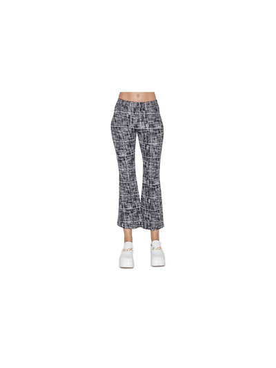 ROSETTA GETTY Womens Black Printed Cropped Pants M