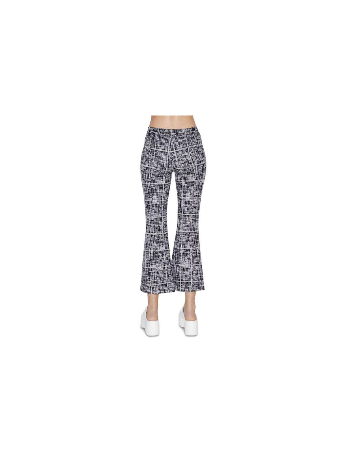 ROSETTA GETTY Womens Black Printed Cropped Pants M