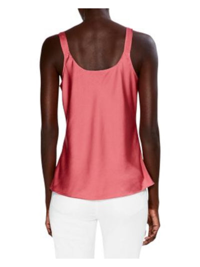 NIC+ZOE Womens Coral Sleeveless Scoop Neck Tank Top L